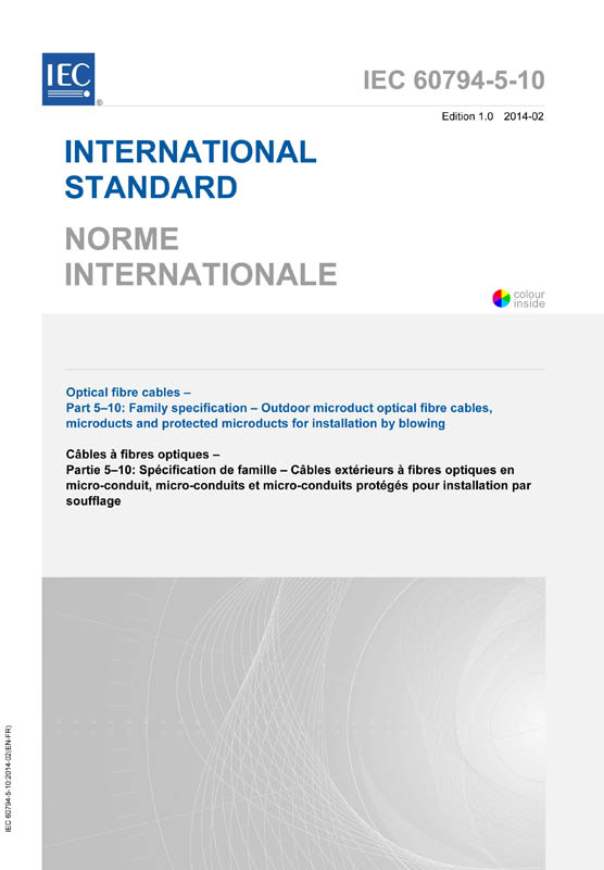 Cover IEC 60794-5-10:2014
